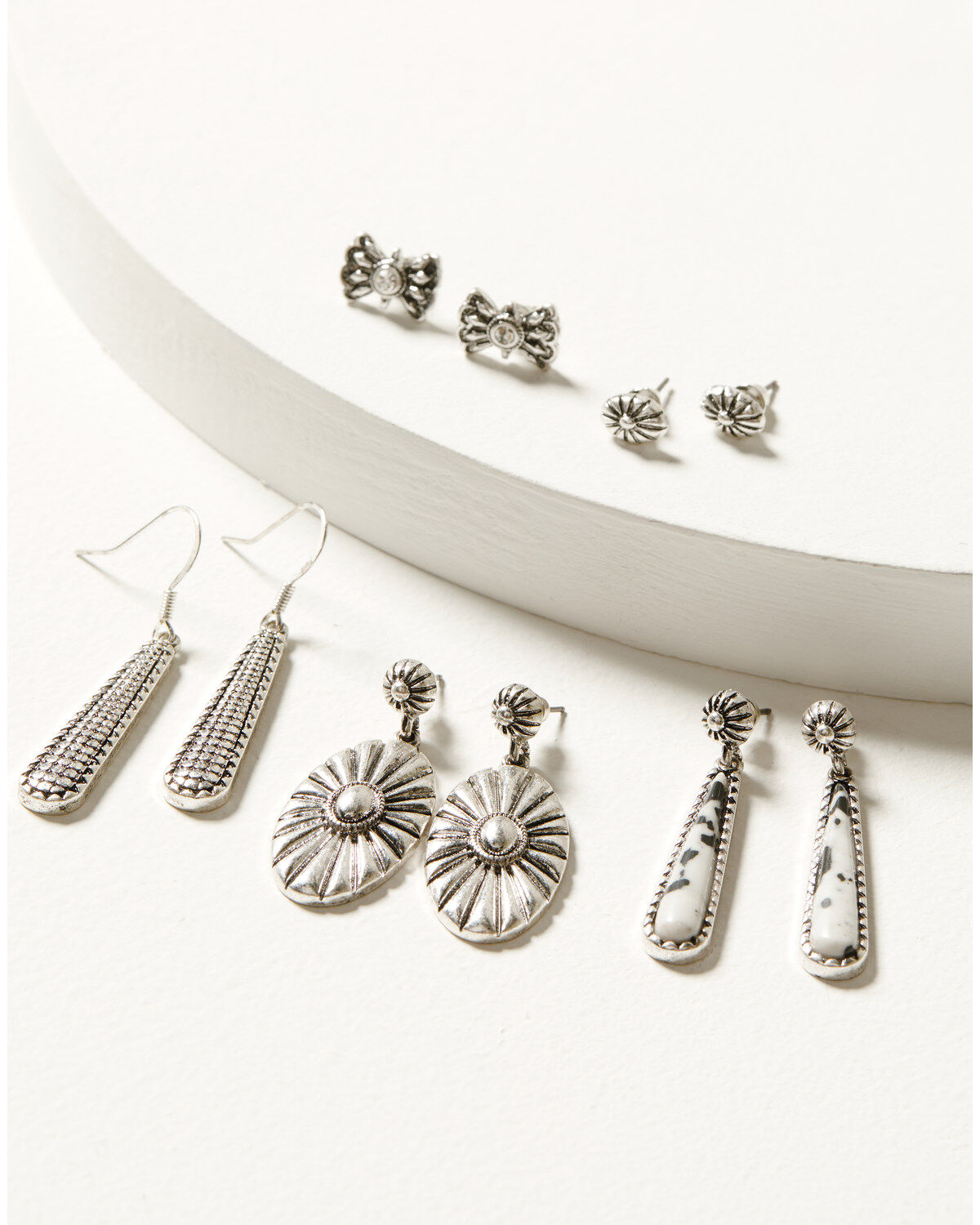 Women's Silver Idyllwind 5-piece Hayden Earrings Set