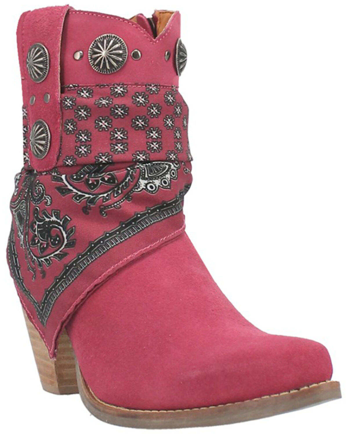Women's Dingo Suede Bandida Western Booties - Round Toe