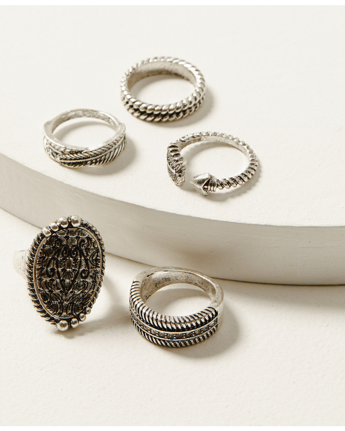 Women's Silver Idyllwind Picadilly 5-piece Ring Set