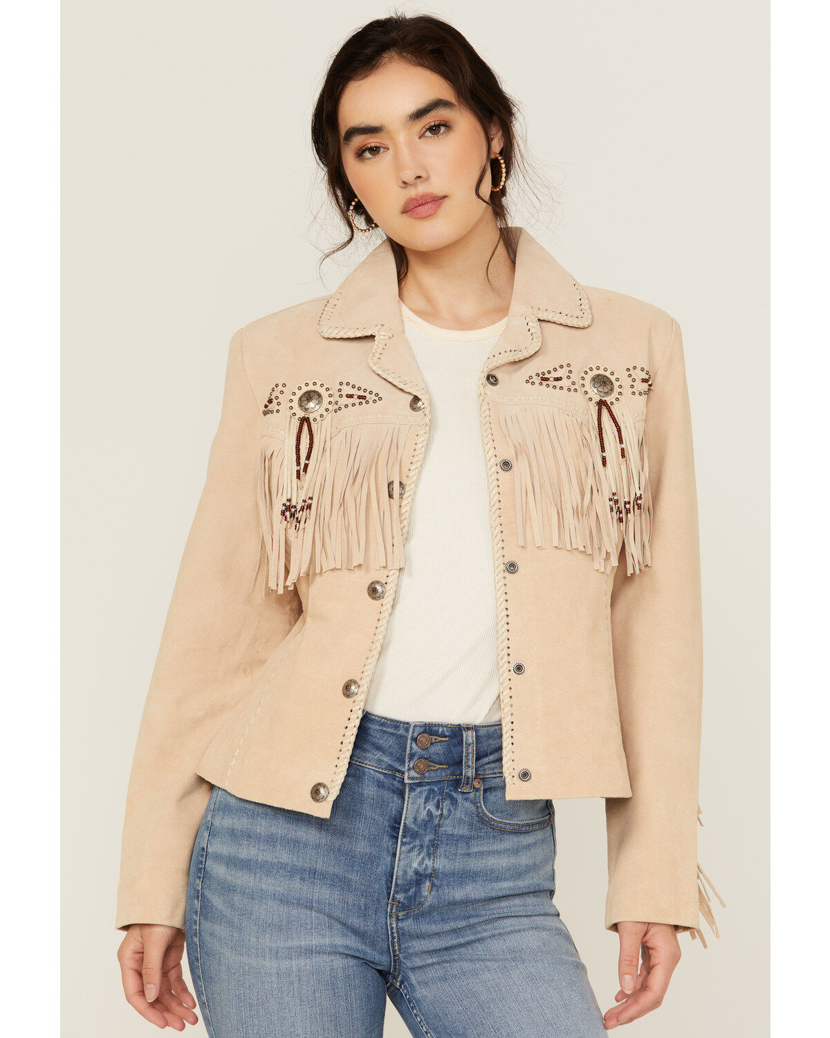 Women's Scully Fringe and Beaded Jacket