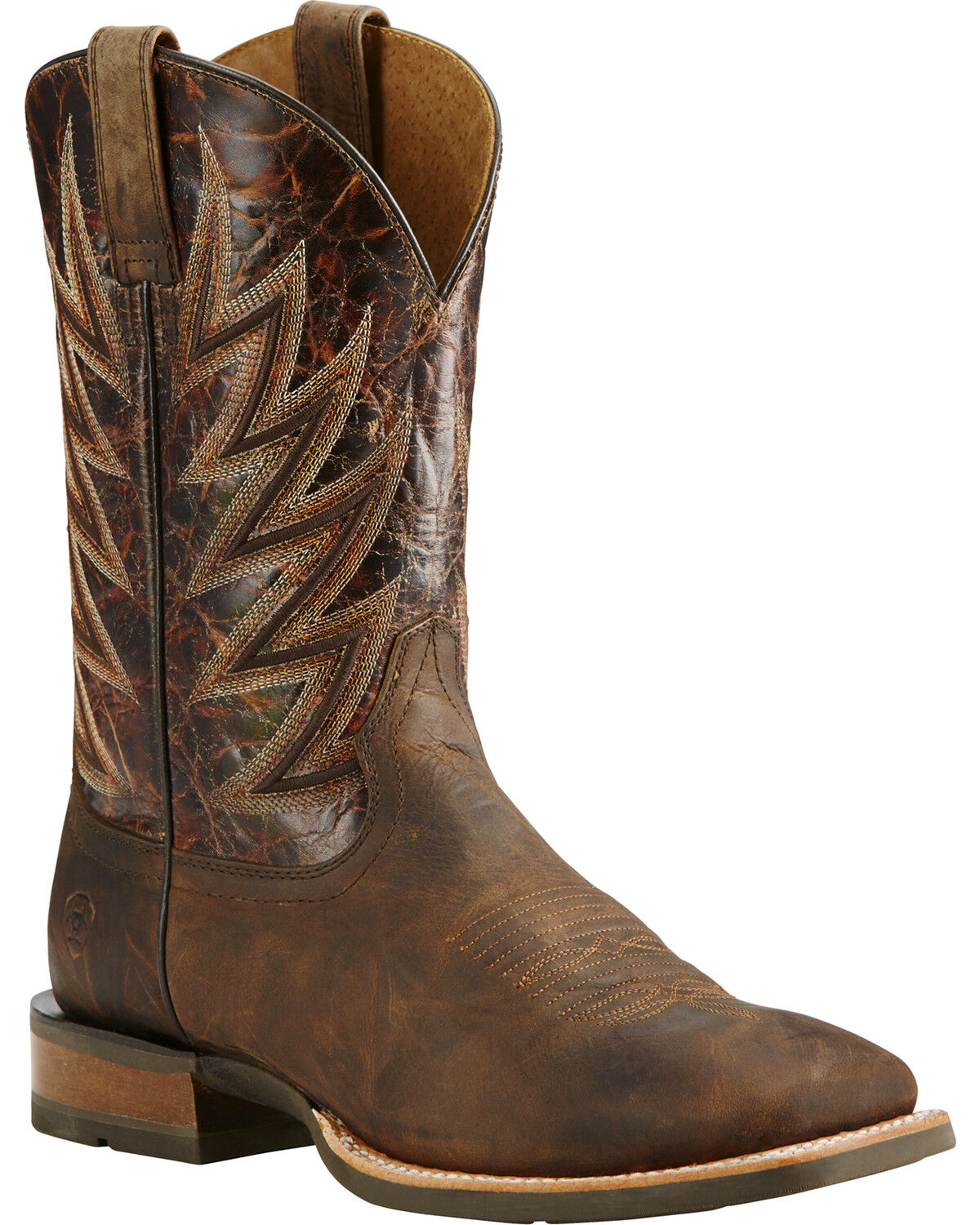Men's Ariat Challenger Branding Iron Western Performance Boots - Broad