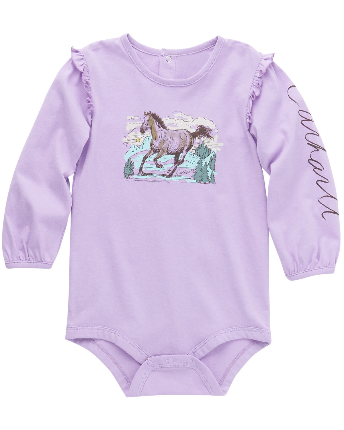 Girls' Carhartt Infant Horse Graphic Long Sleeve Onesie