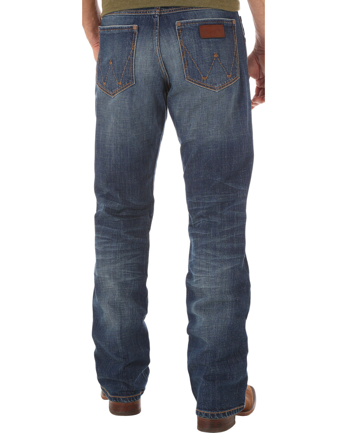 Men's Wrangler Retro Relaxed Fit Dark Wash Boot Cut Jeans - Big and Ta