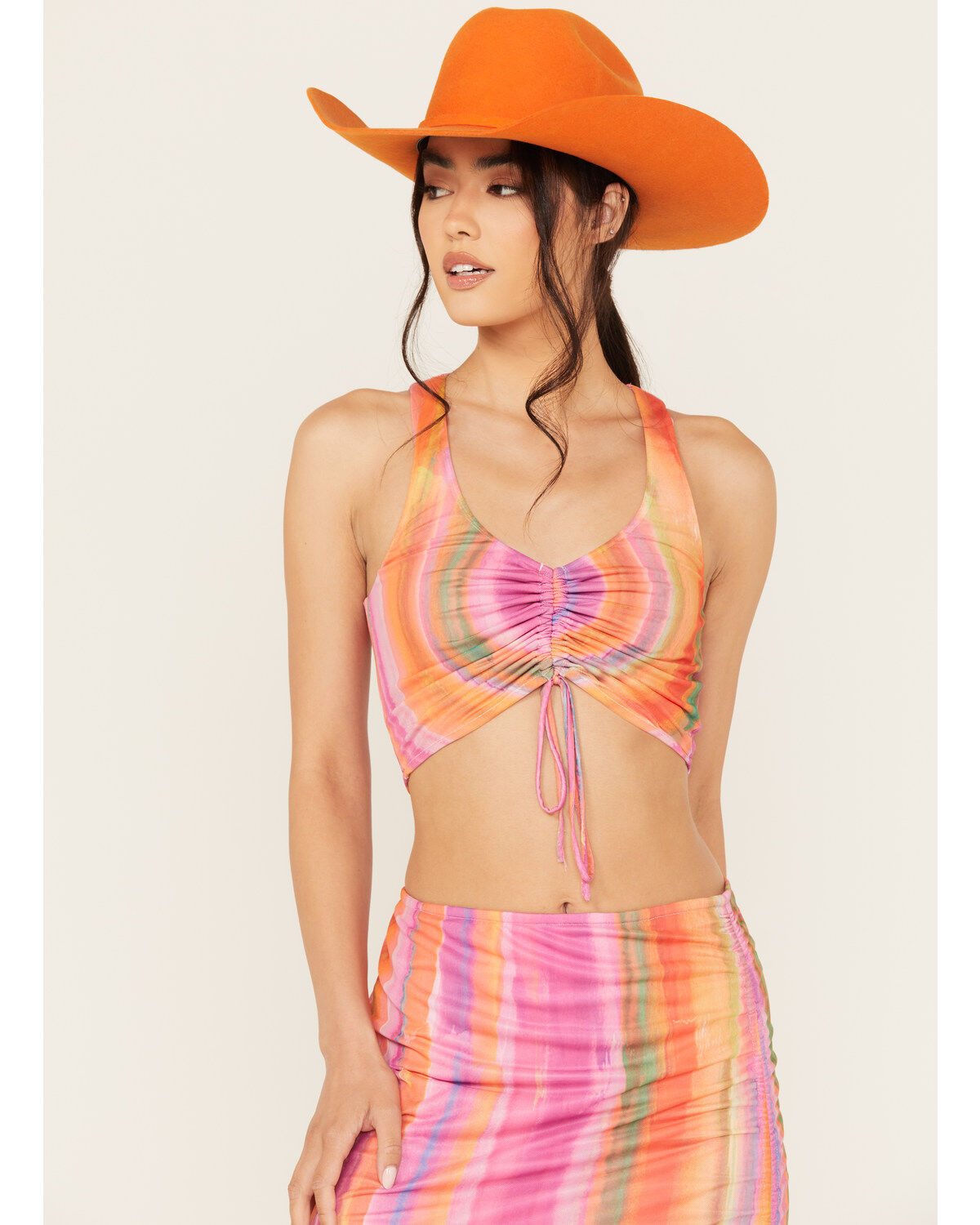 Women's Show Me Your Mumu Hazy Mesh Striped Sleeveless Top
