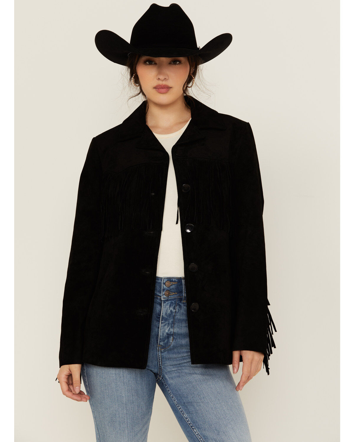 Women's Scully Solid Fringe Blazer