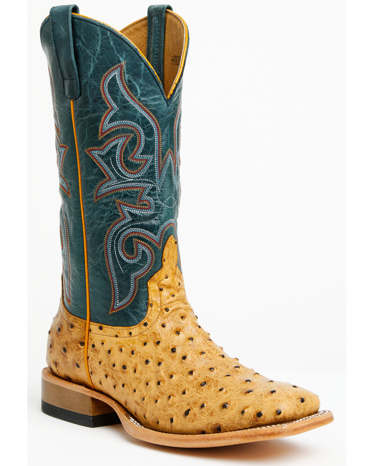 Men's Horse Power Saddle Ranch Ostrich Print Tall Western Boots - Broa
