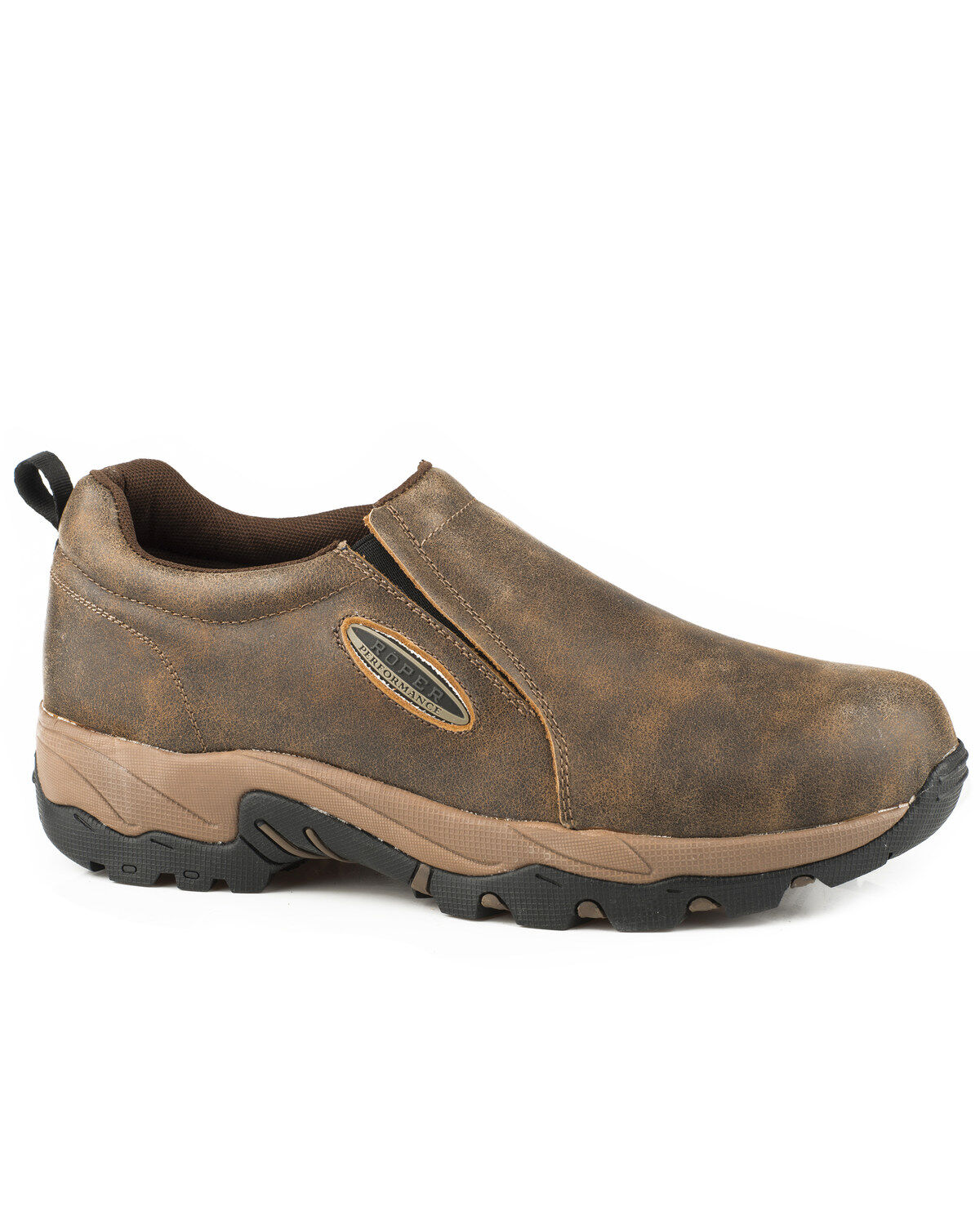 Men's Roper Air Vintage Leather Slip-On Shoes - Round Toe
