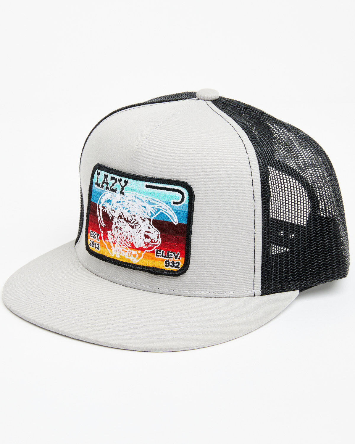 Men's Lazy J Ranchwear Serape Elevation Logo Patch Mesh Back Ball Cap