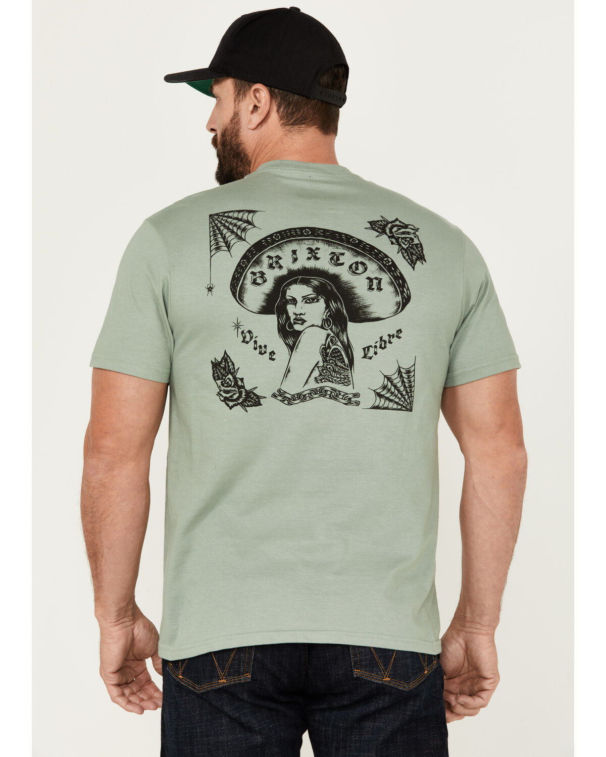 Men's Brixton Vive Libre Short Sleeve Graphic T-Shirt