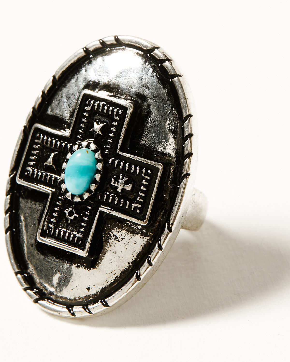 Women's Shyanne Southwestern Antique Cross Statement Ring