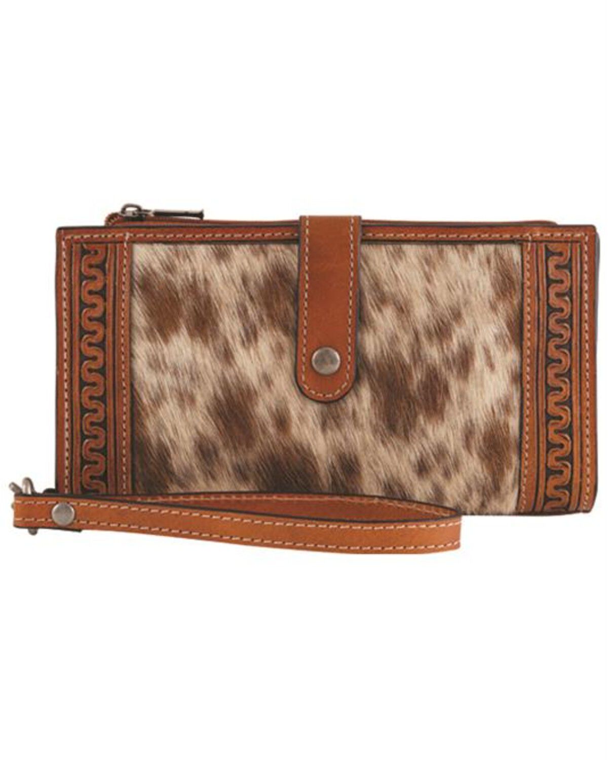Women's Justin Serpentine Hairon Wristlet Wallet