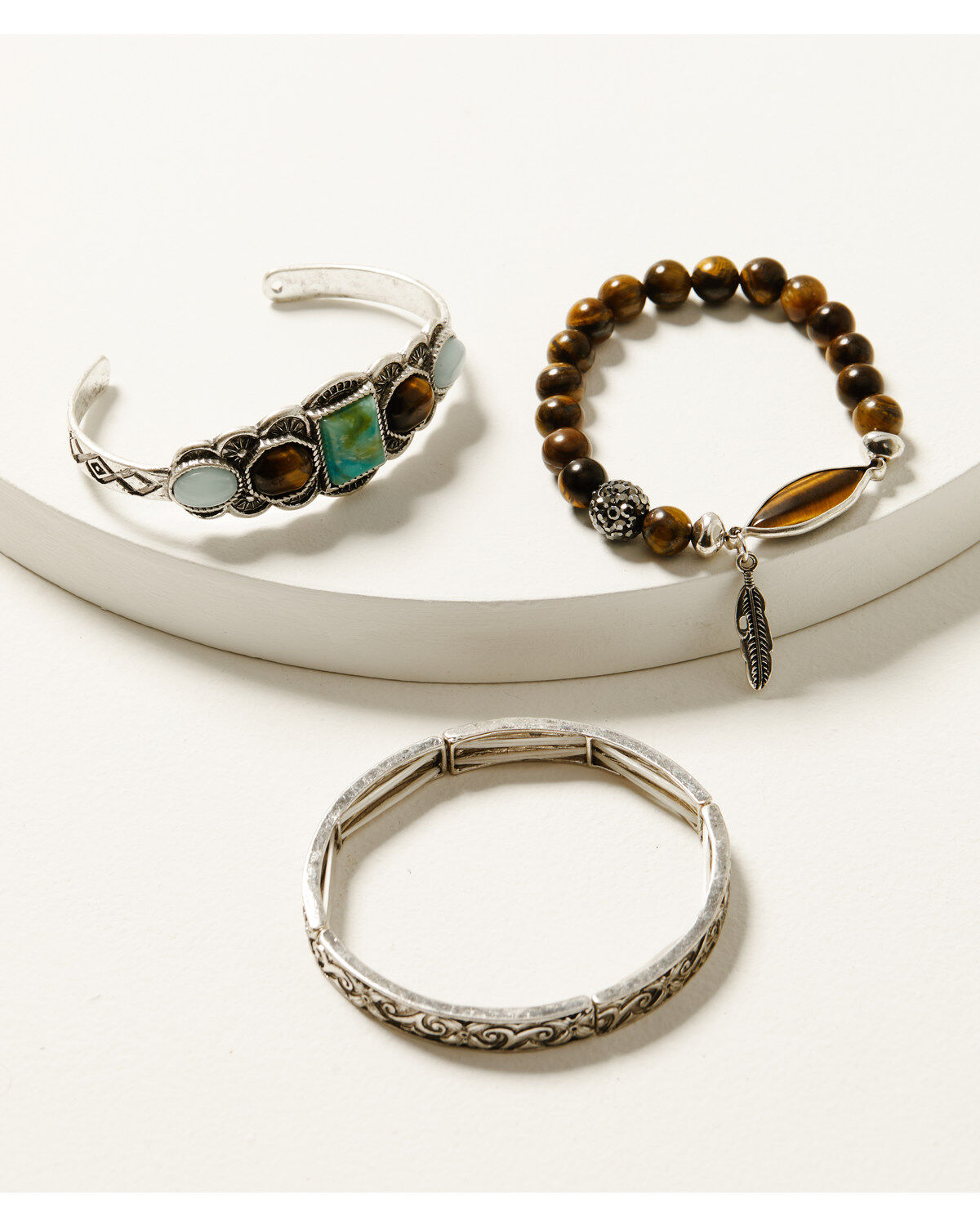 Women's Shyanne Juniper Sky Bracelet Set - 3 Piece