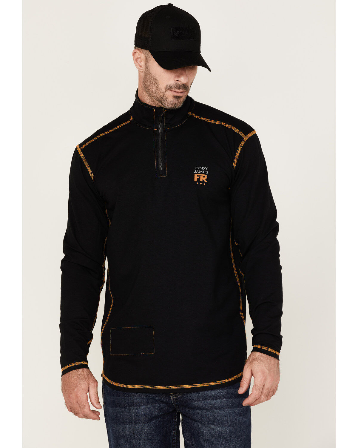 Men's Cody James FR Knit 1/4 Zip-Front Work Pullover