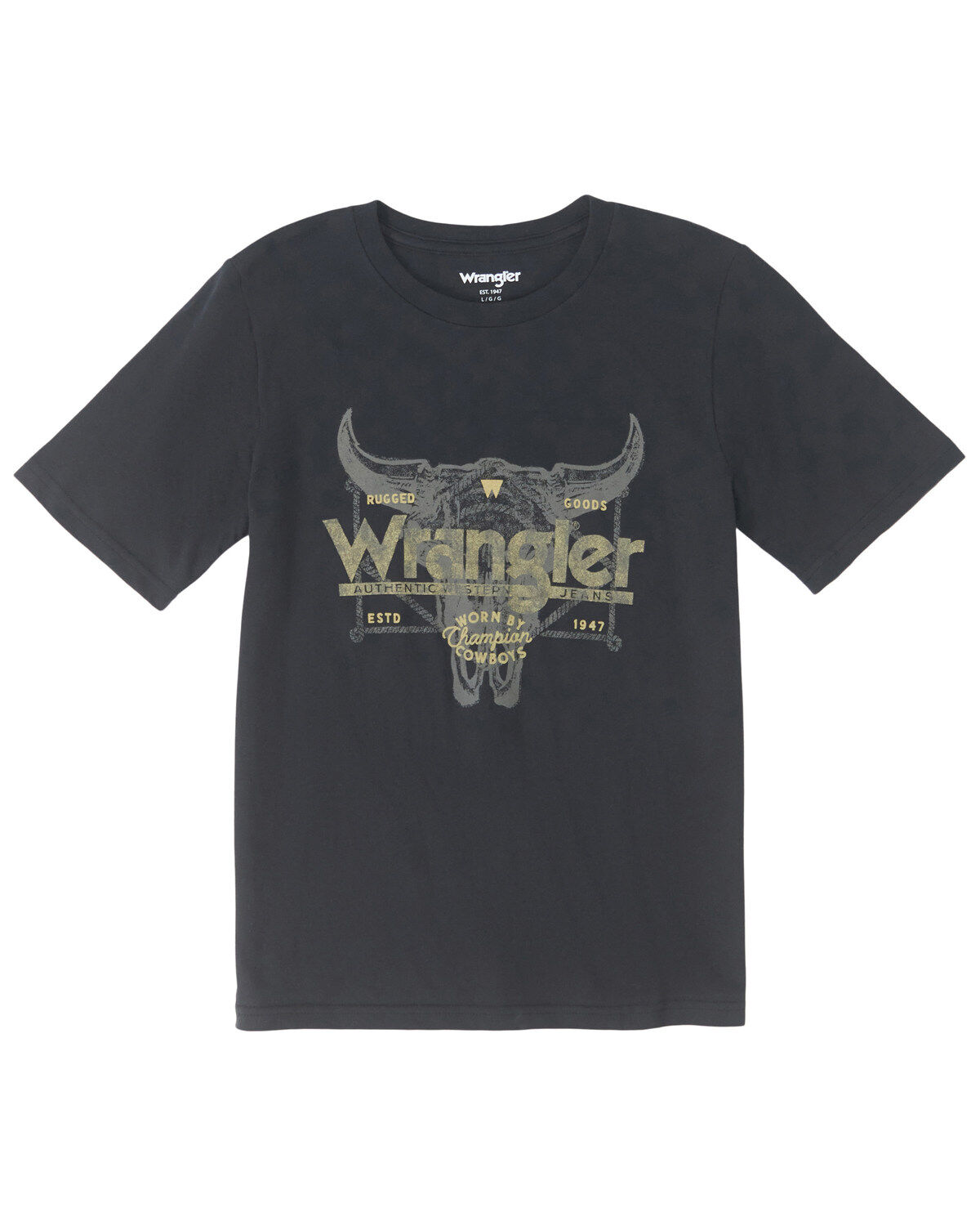 Boys' Wrangler Logo Steer Short Sleeve Graphic T-Shirt