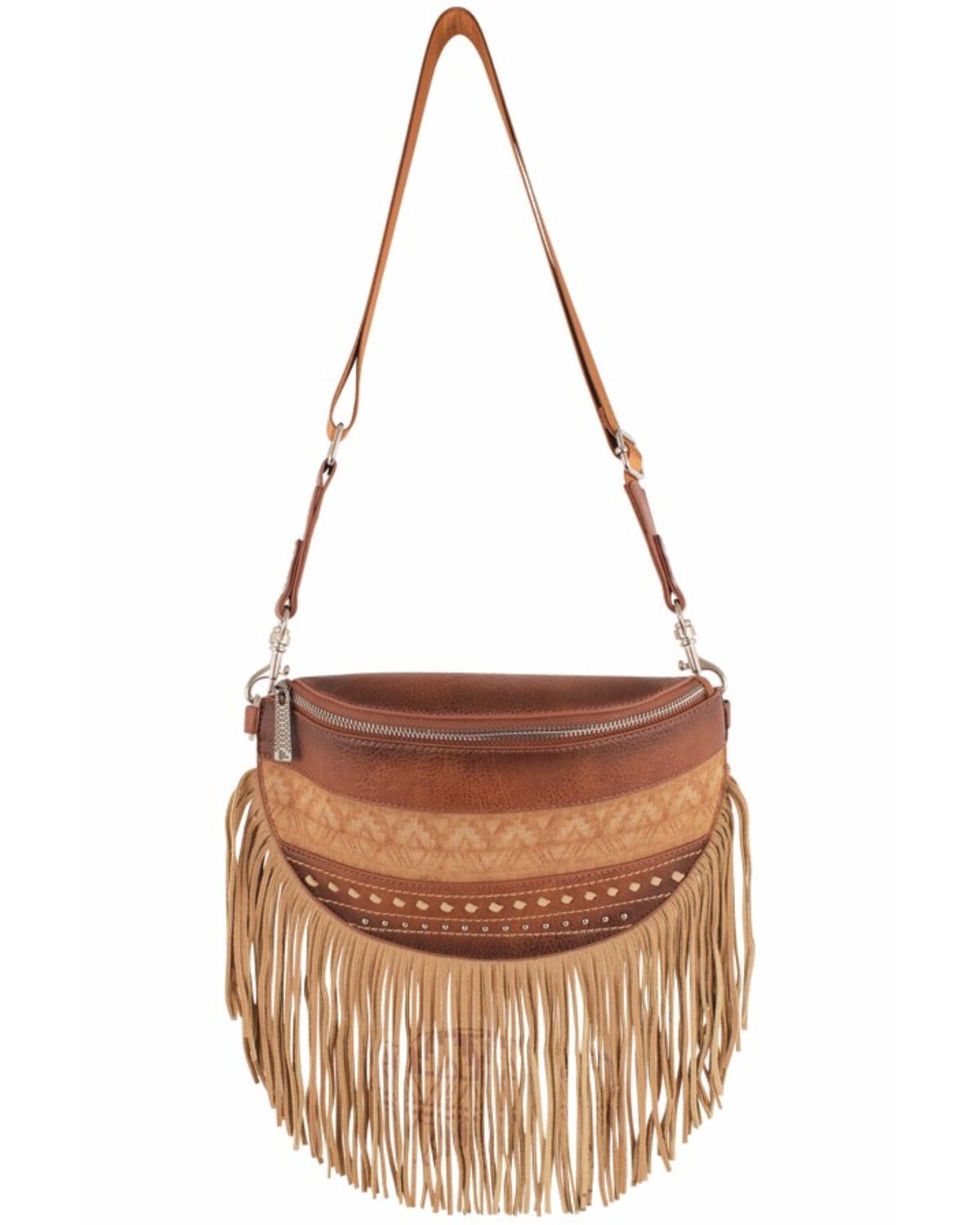 Women's Red Dirt Hat Fringe Sling Crossbody Bag