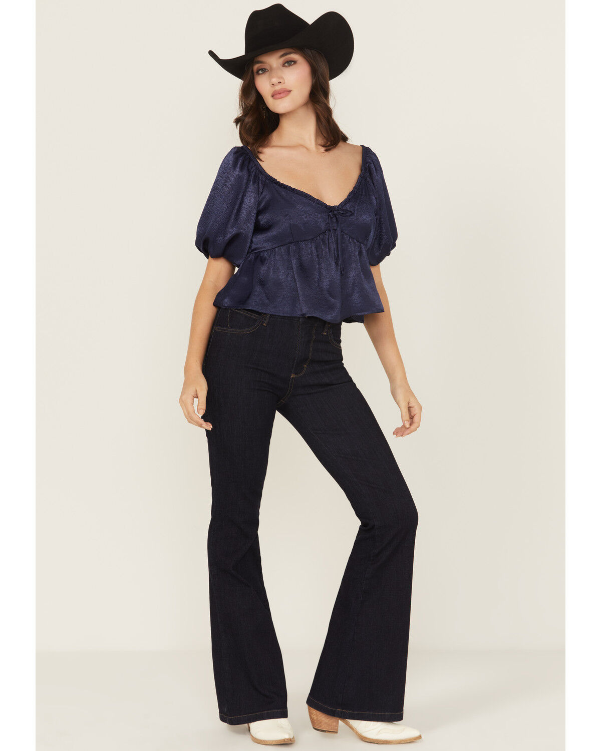 Women's Wrangler Bespoke Adalyn Dark Wash High Rise Flare Stretch Deni