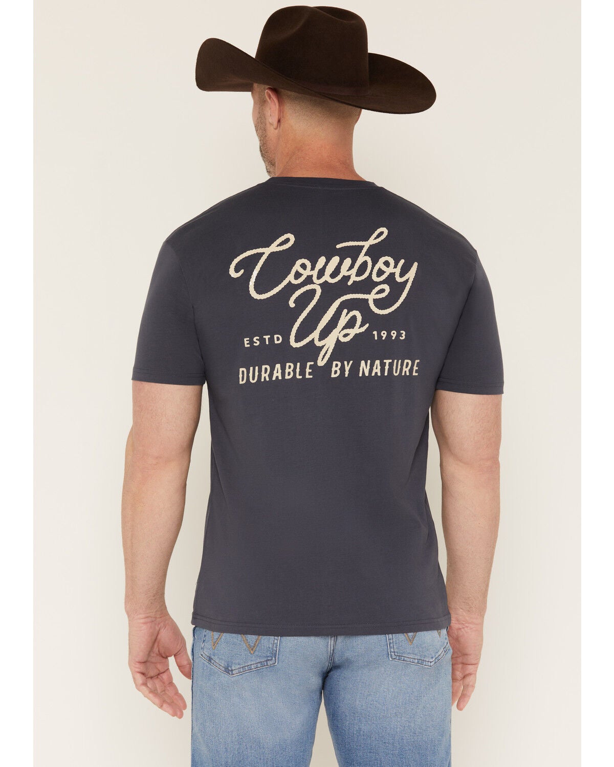 Men's Cowboy Up Durable By Nature Short Sleeve Graphic T-Shirt