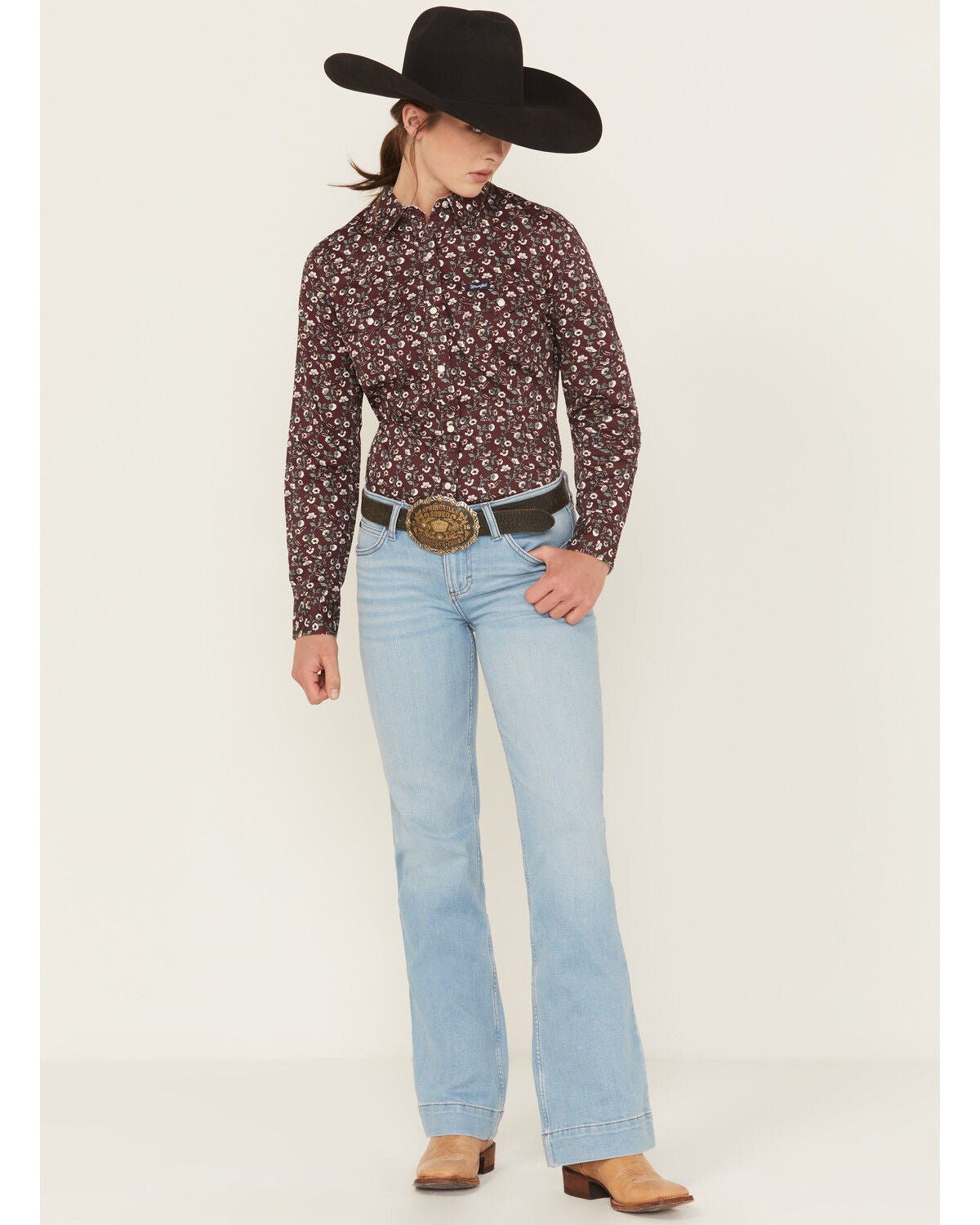 Women's Wrangler Retro Mia Light Wash Mid Rise Trouser Denim Jeans