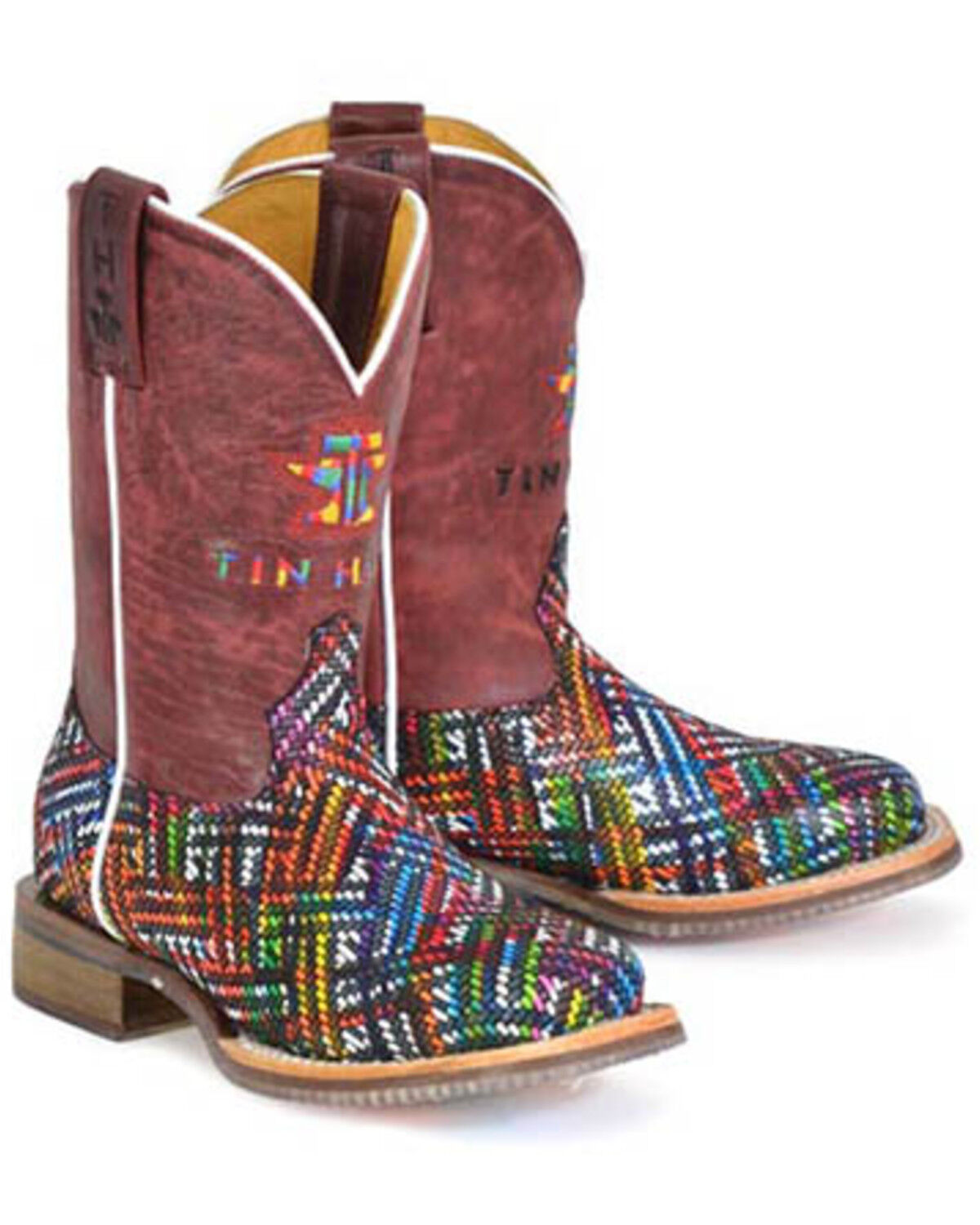Girls' Tin Haul Prismatic Western Boots - Broad Square Toe