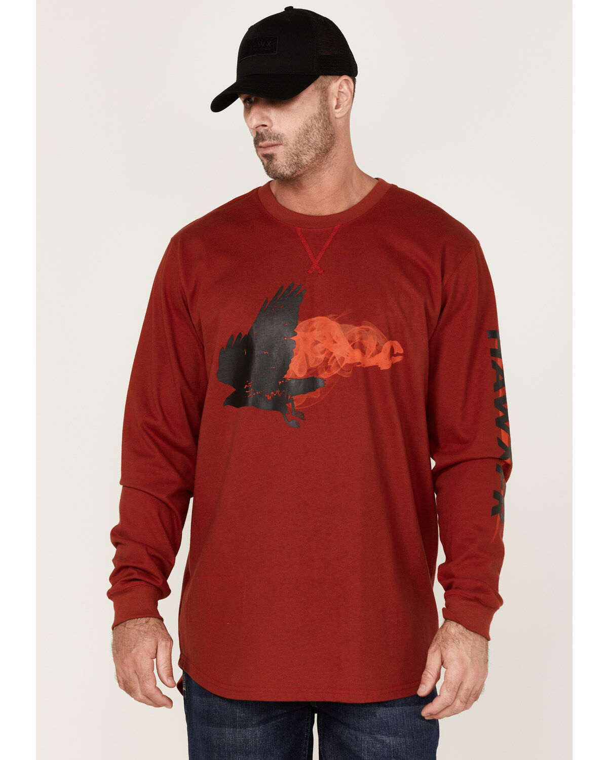 Men's Hawx FR Flame Graphic Long Sleeve Work T-Shirt