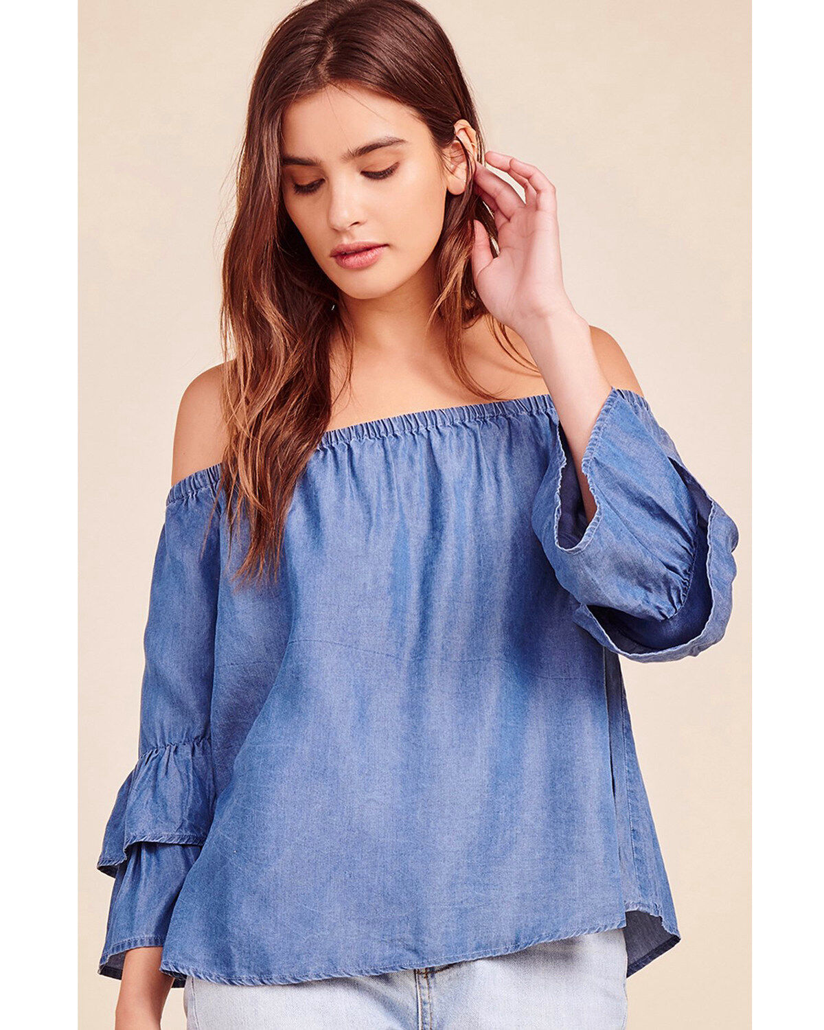 Women's BB Dakota Bohemian Rhapsody Ruffle Top
