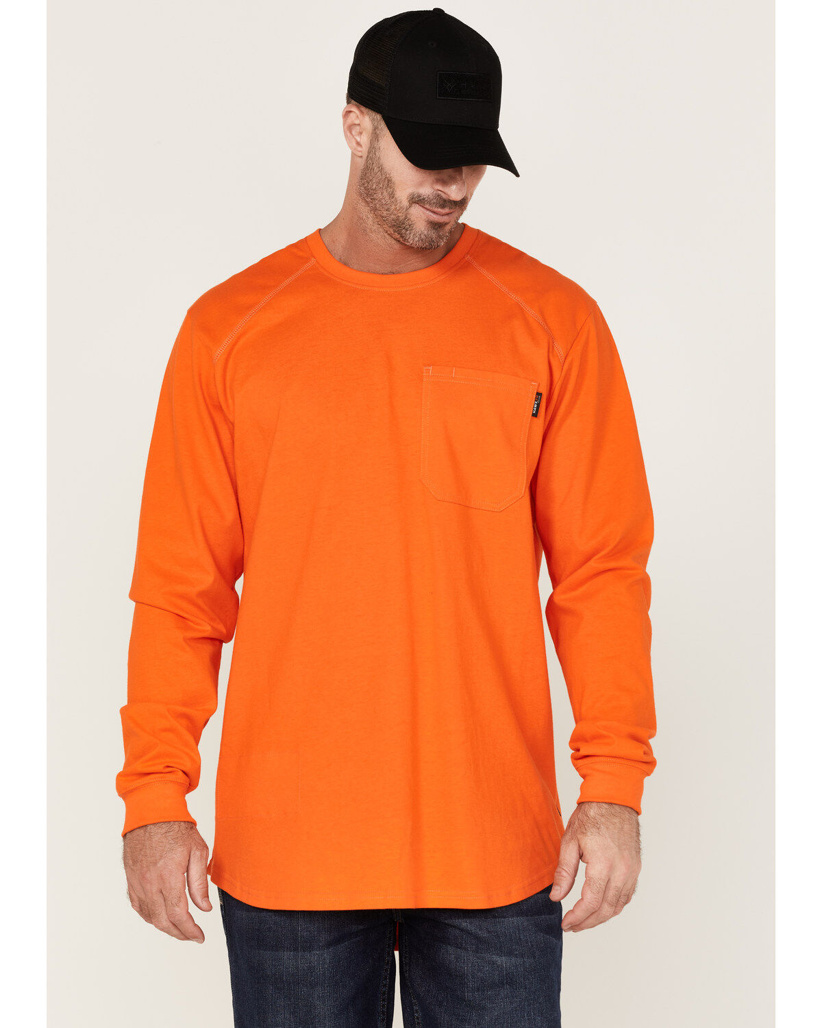 Men's Hawx FR Pocket Long Sleeve Work T-Shirt