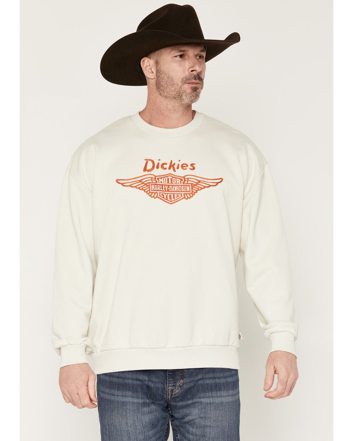 Men's Harley Davidson Dickies X Embroidered Logo Crewneck