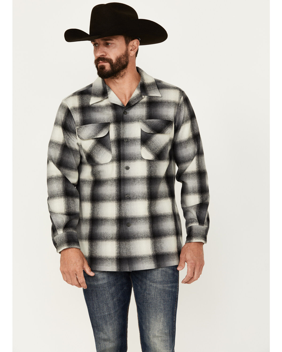 Men's Pendleton Plaid Print Board Shirt