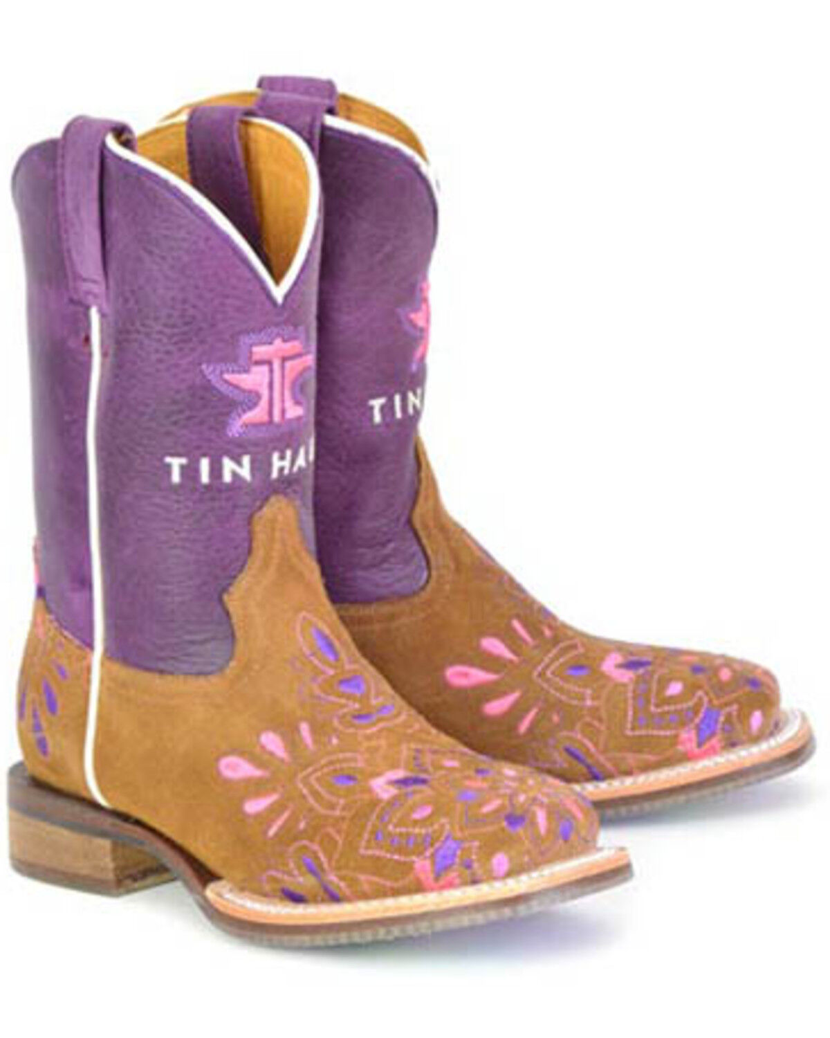 Girls' Tin Haul Mandala Western Boots - Broad Square Toe