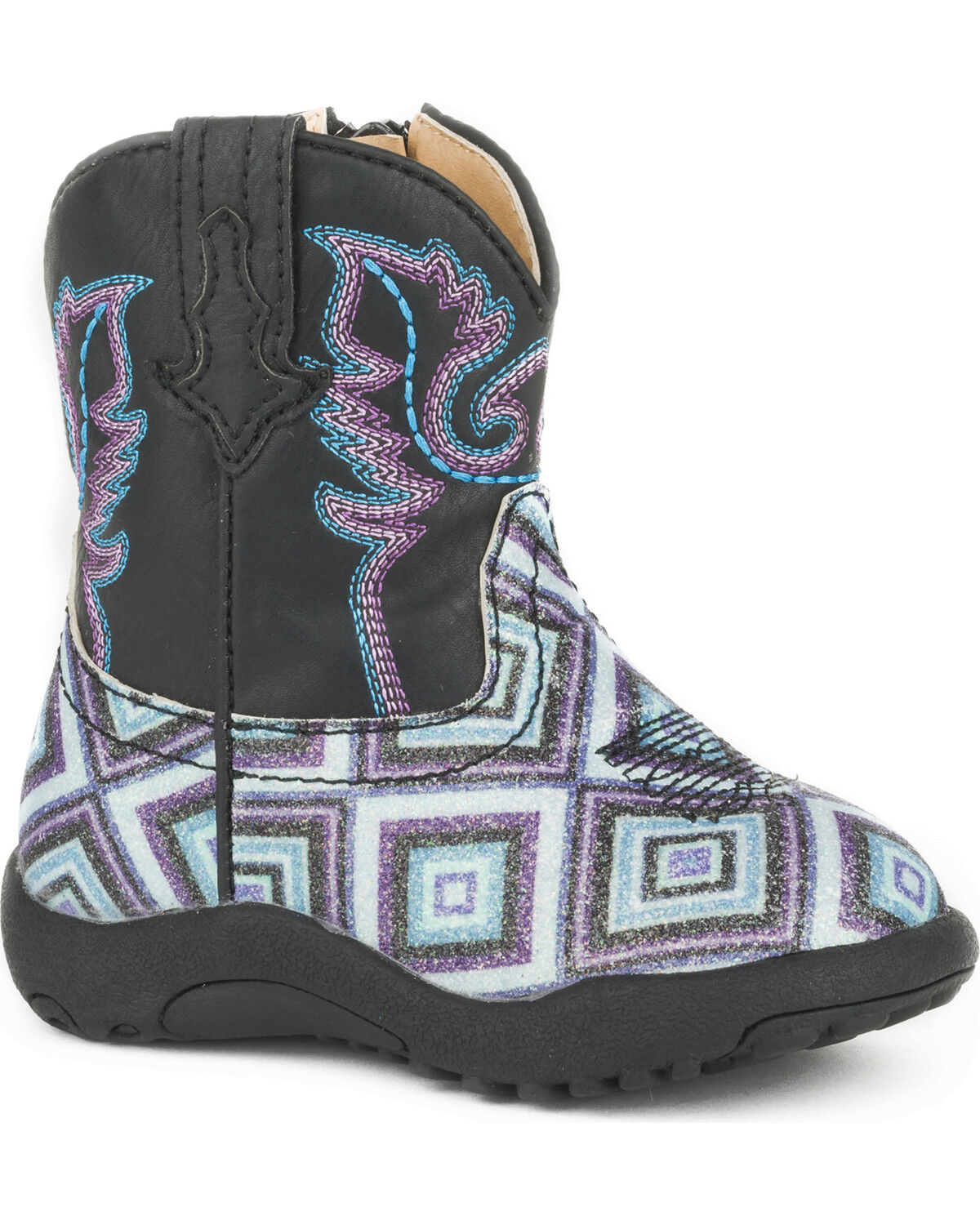 Boys' Roper Infant Cowbaby Glitter Diamonds Pre-Walker Western Boots -
