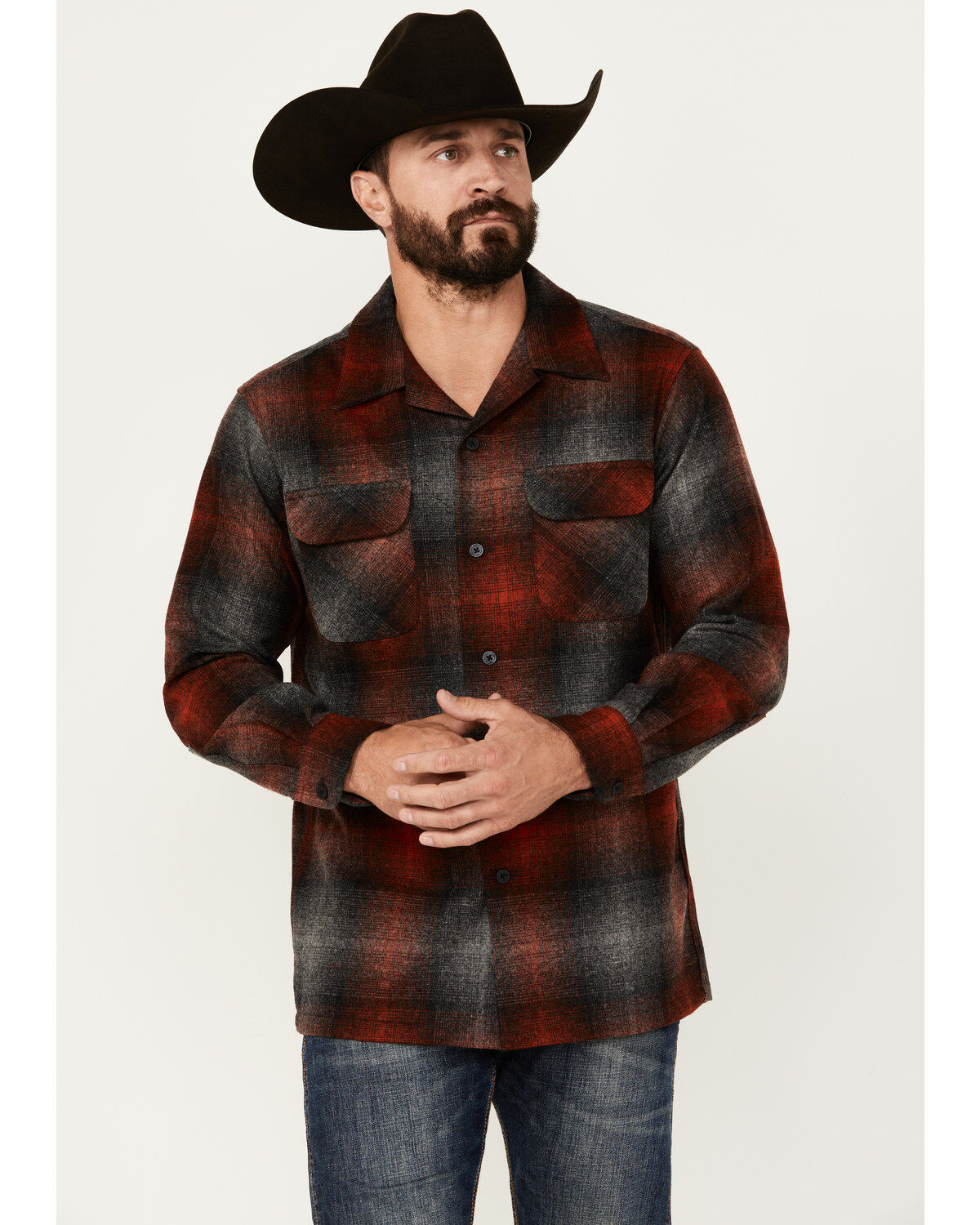 Men's Pendleton Plaid Print Board Shirt