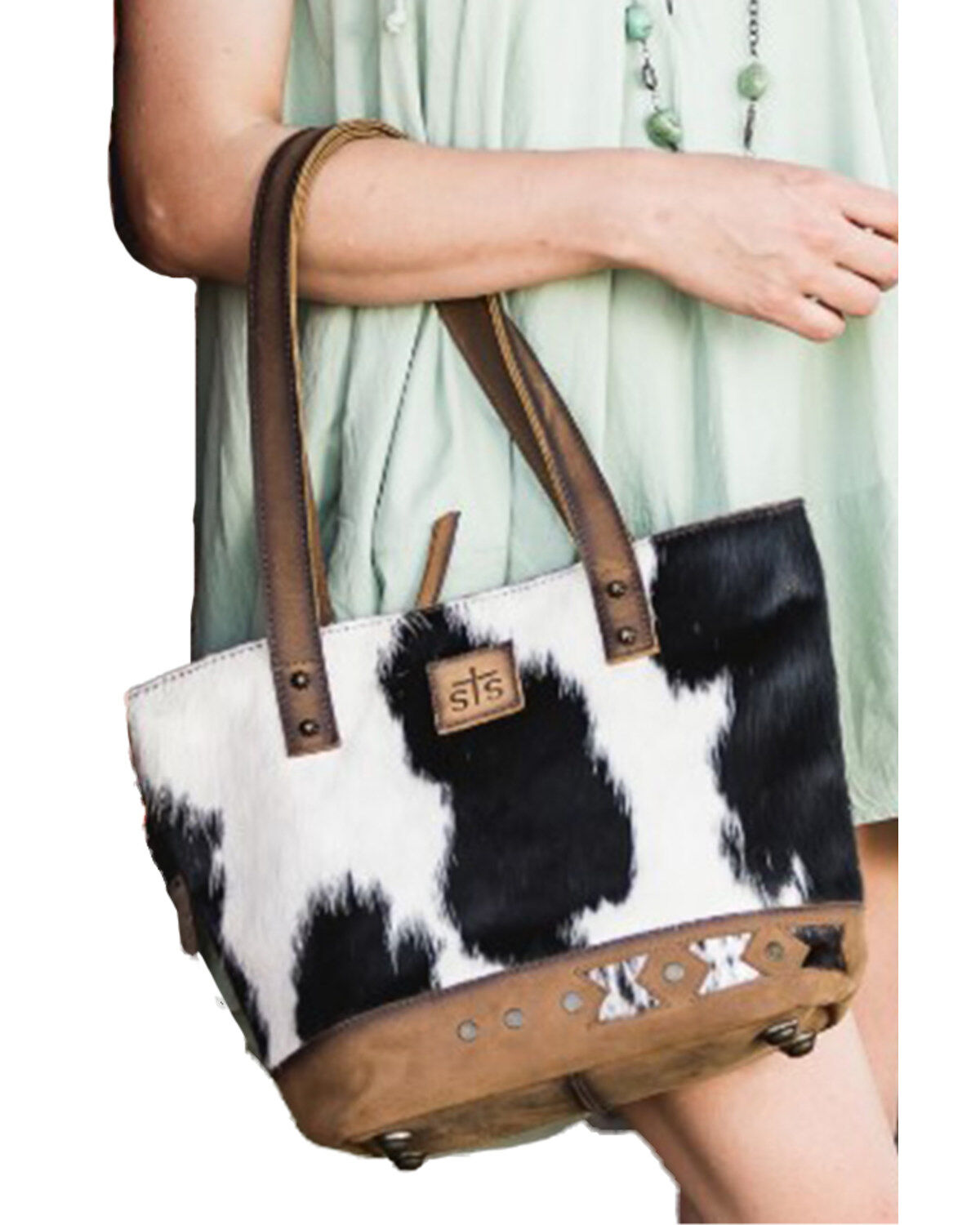 Women's STS Ranchwear by Carroll Cowhide Small Tote
