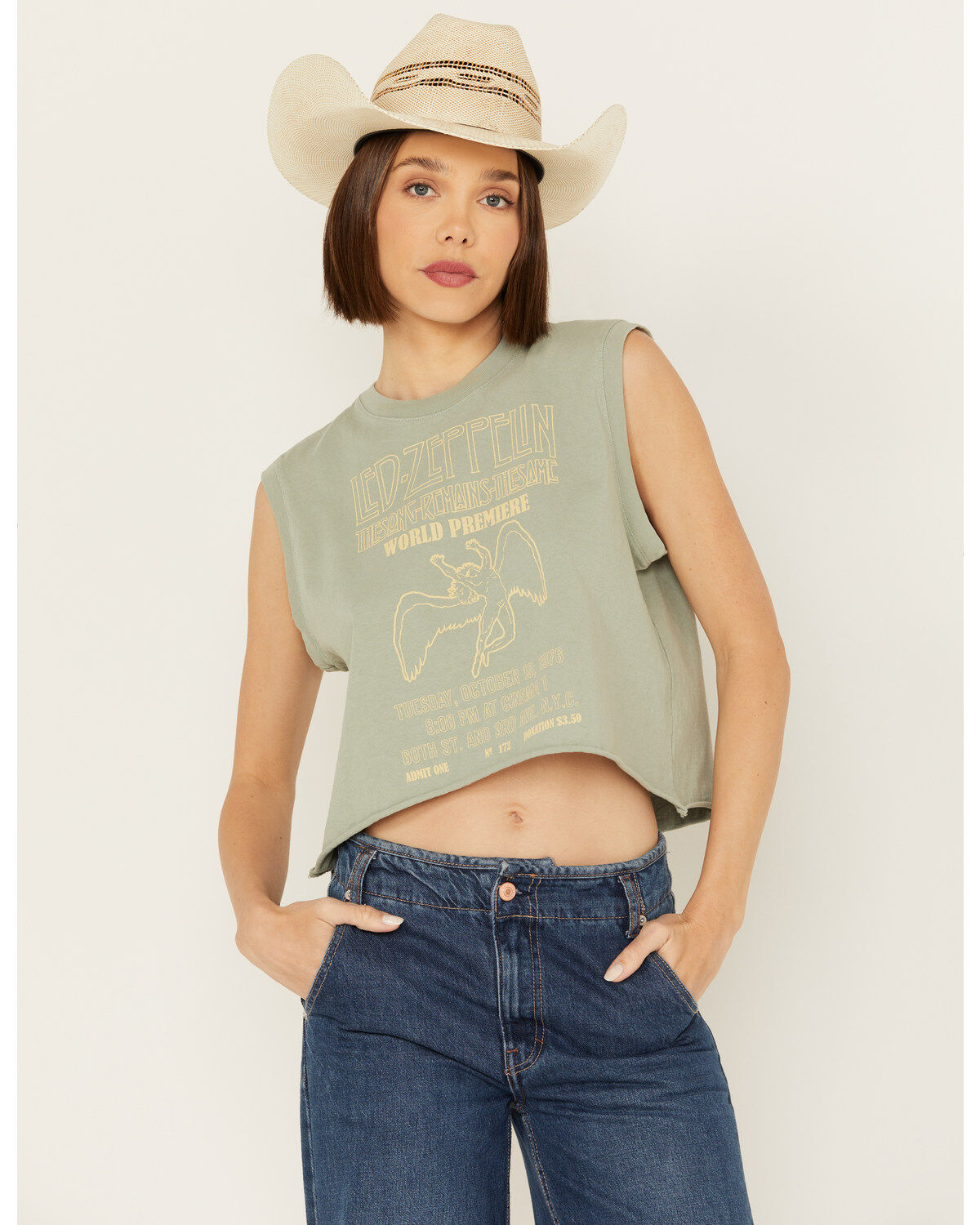 Women's People of Leisure Led Zepplin Graphic Muscle Tank