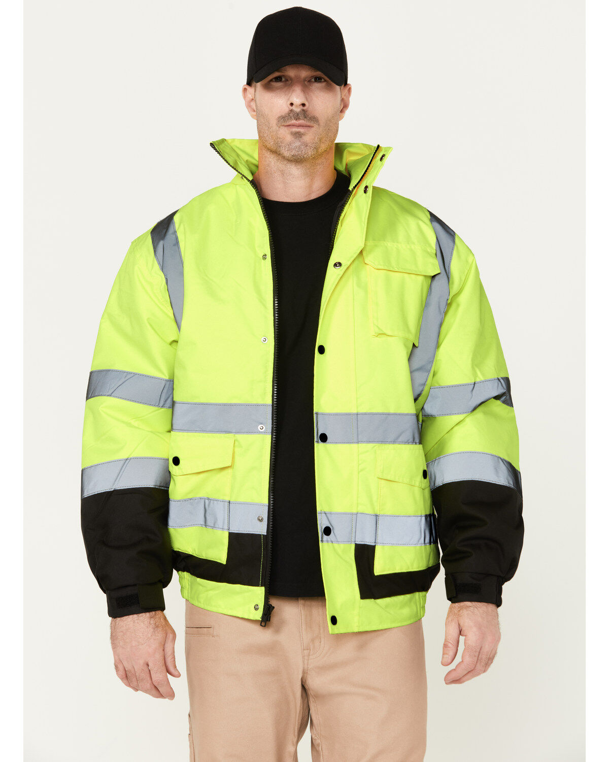 Men's Hawx High-Visibility Bomber Work Jacket