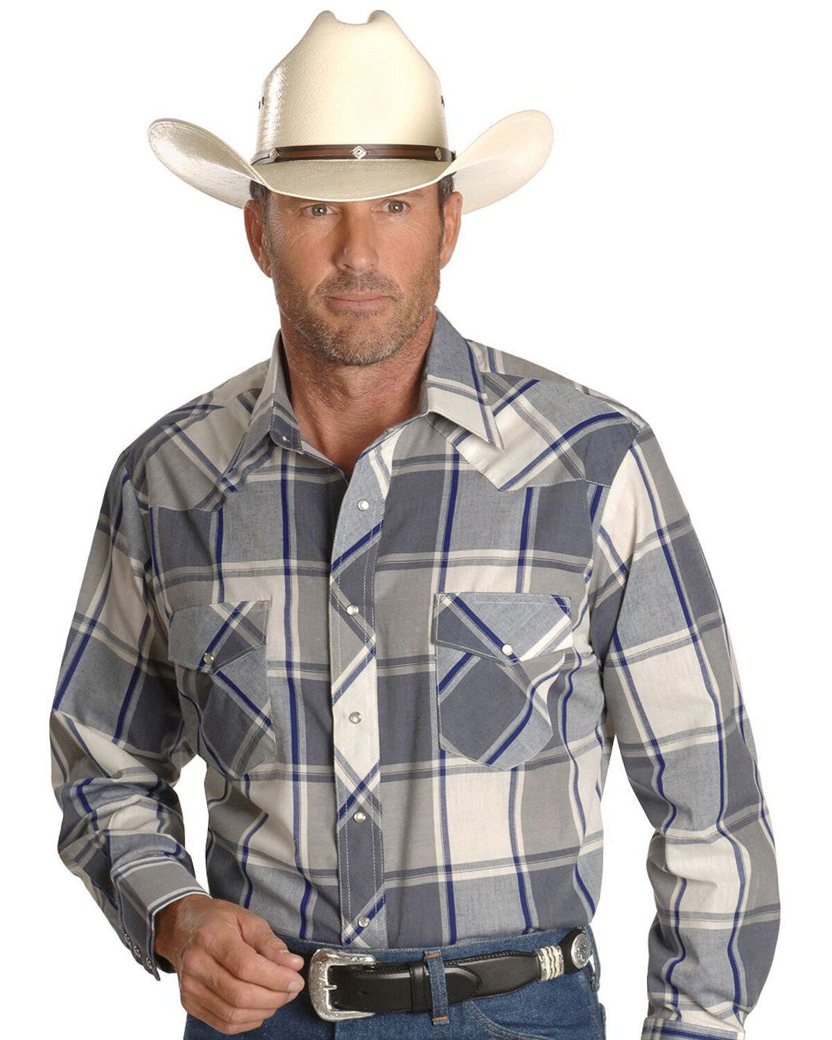 Men's Wrangler Assorted Long Sleeve Western Shirt - Big & Tall