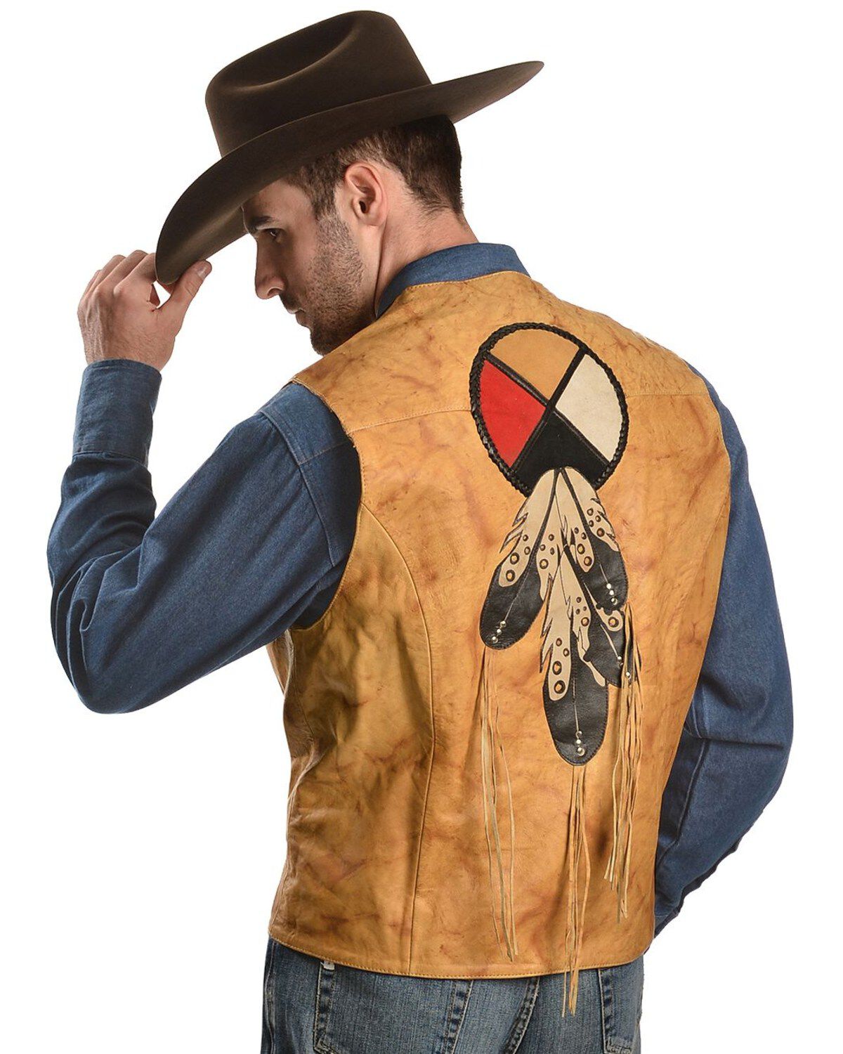 Kobler Circle of Life Leather Vest