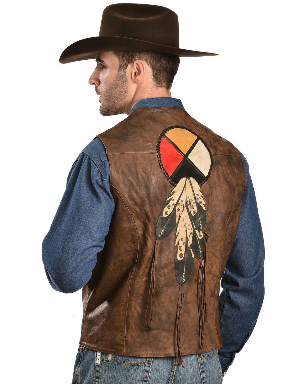 Kobler Circle of Life Leather Vest