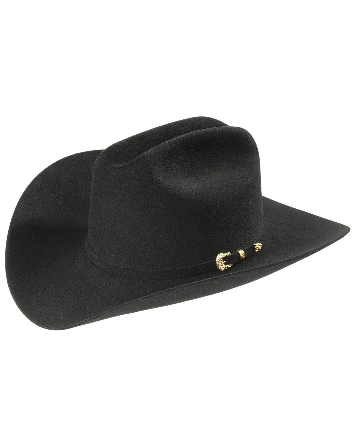 Larry Mahan Black Opulento 30X Fur Felt Cowboy Hat