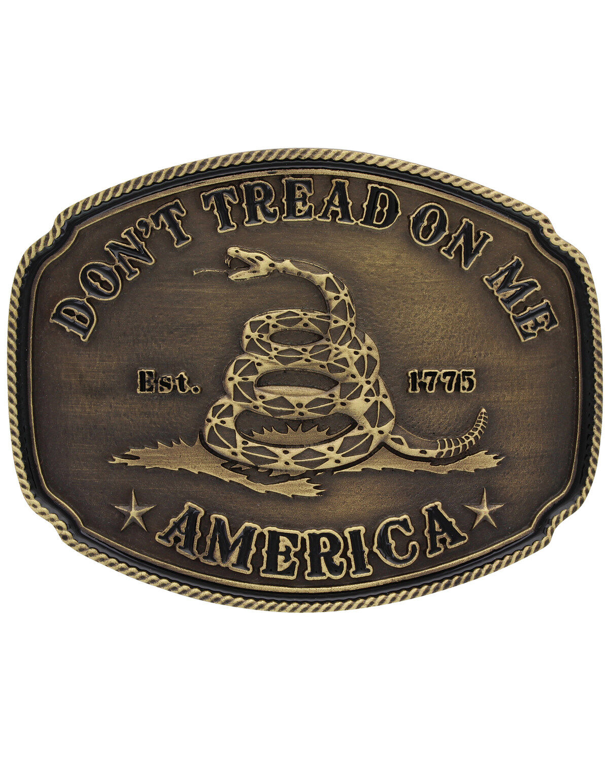 Men's Montana Silversmiths American Gadsden Don't Tread On Me Heritage