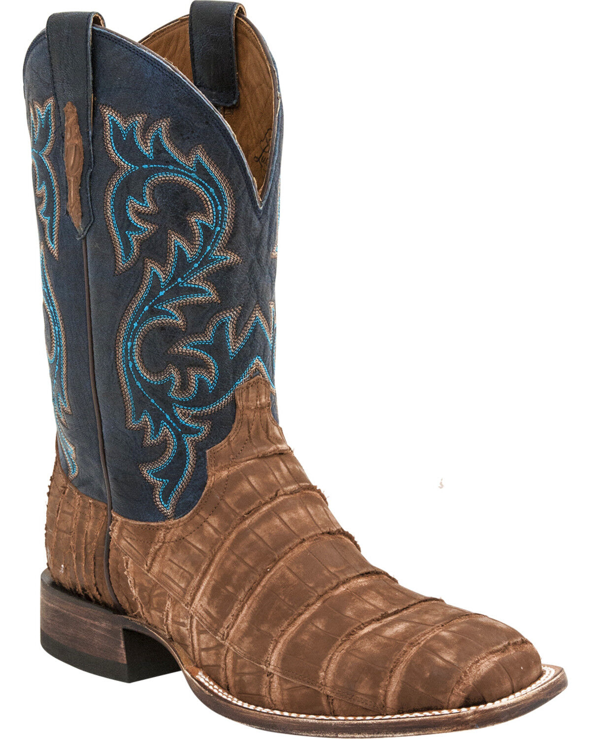 Men's Lucchese Handmade Malcolm Alligator Western Boots - Square Toe