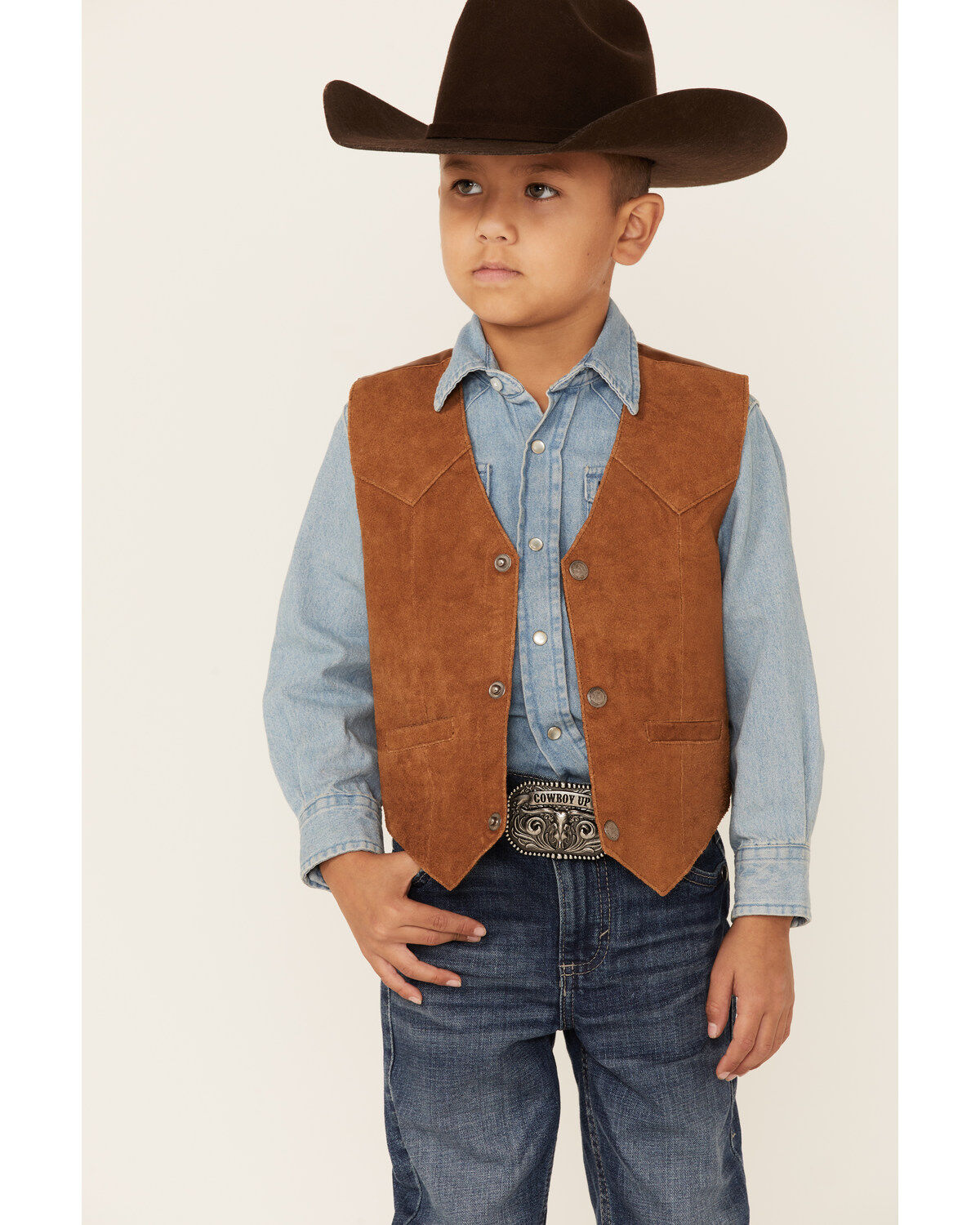 Boys' Scully Boar Suede Vest