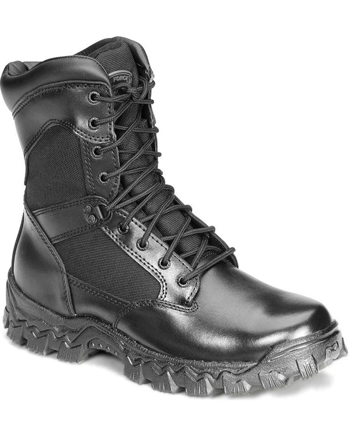 Men's Rocky 8" AlphaForce Lace-up Duty Boots - Round Toe