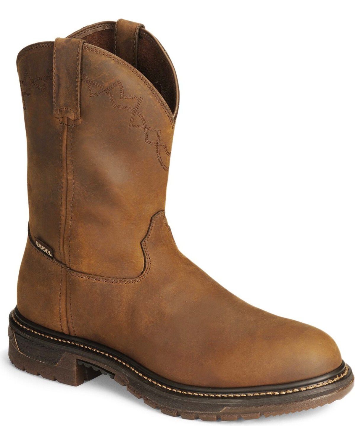 Men's Rocky 10" Original Ride Roper Western Work Boots
