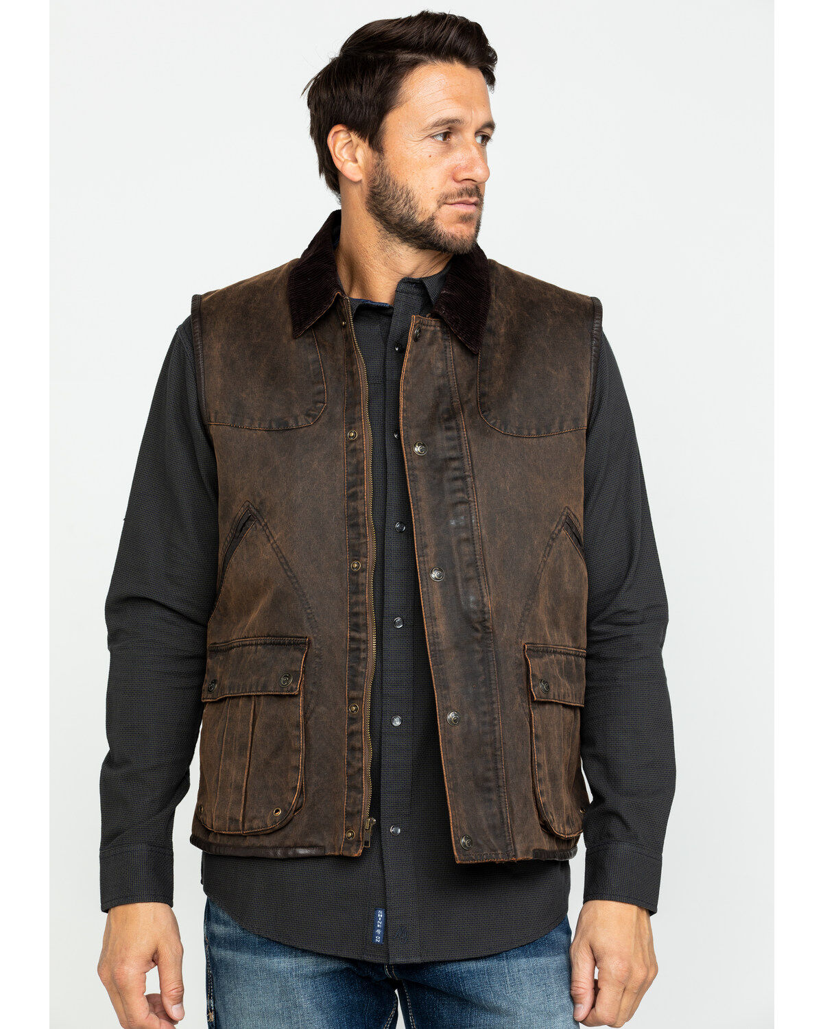 Men's Cripple Creek Enzyme Washed Cotton Concealed Carry Vest