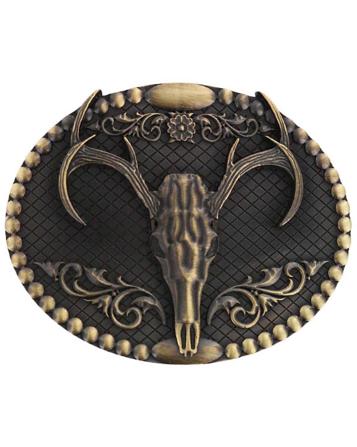 Men's Cody James Deer Skull Belt Buckle