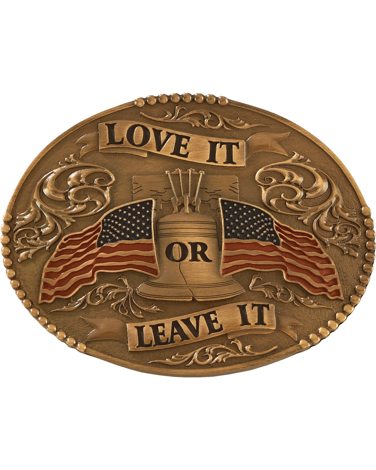 Men's Cody James Love It or Leave It with American Flag Belt Buckle