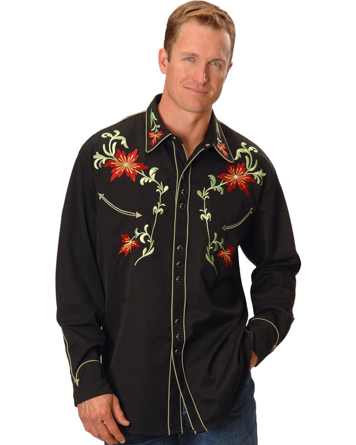 Scully Floral Embroidered Shirt
