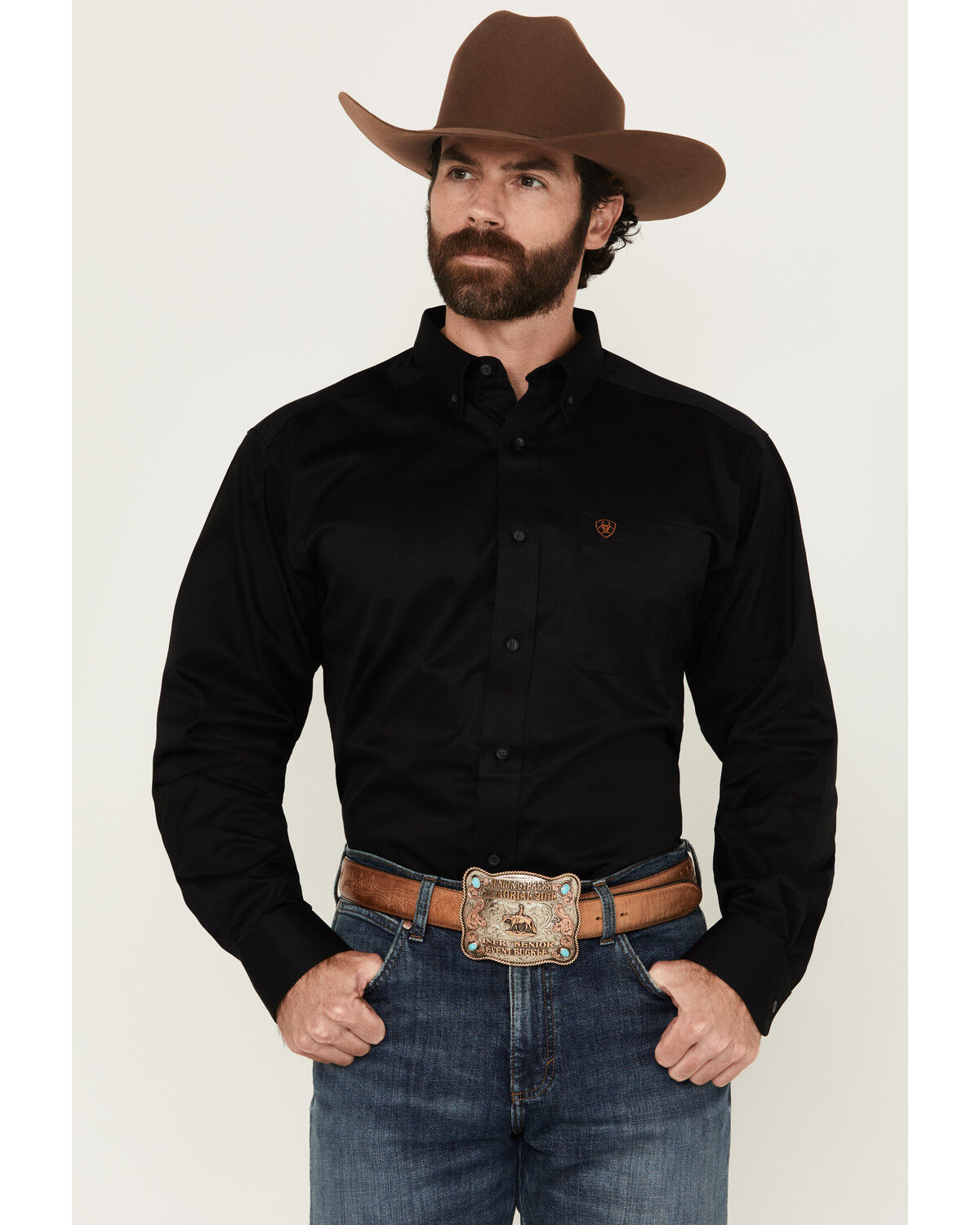 Men's Ariat Twill Long Sleeve Western Shirt - Big & Tall