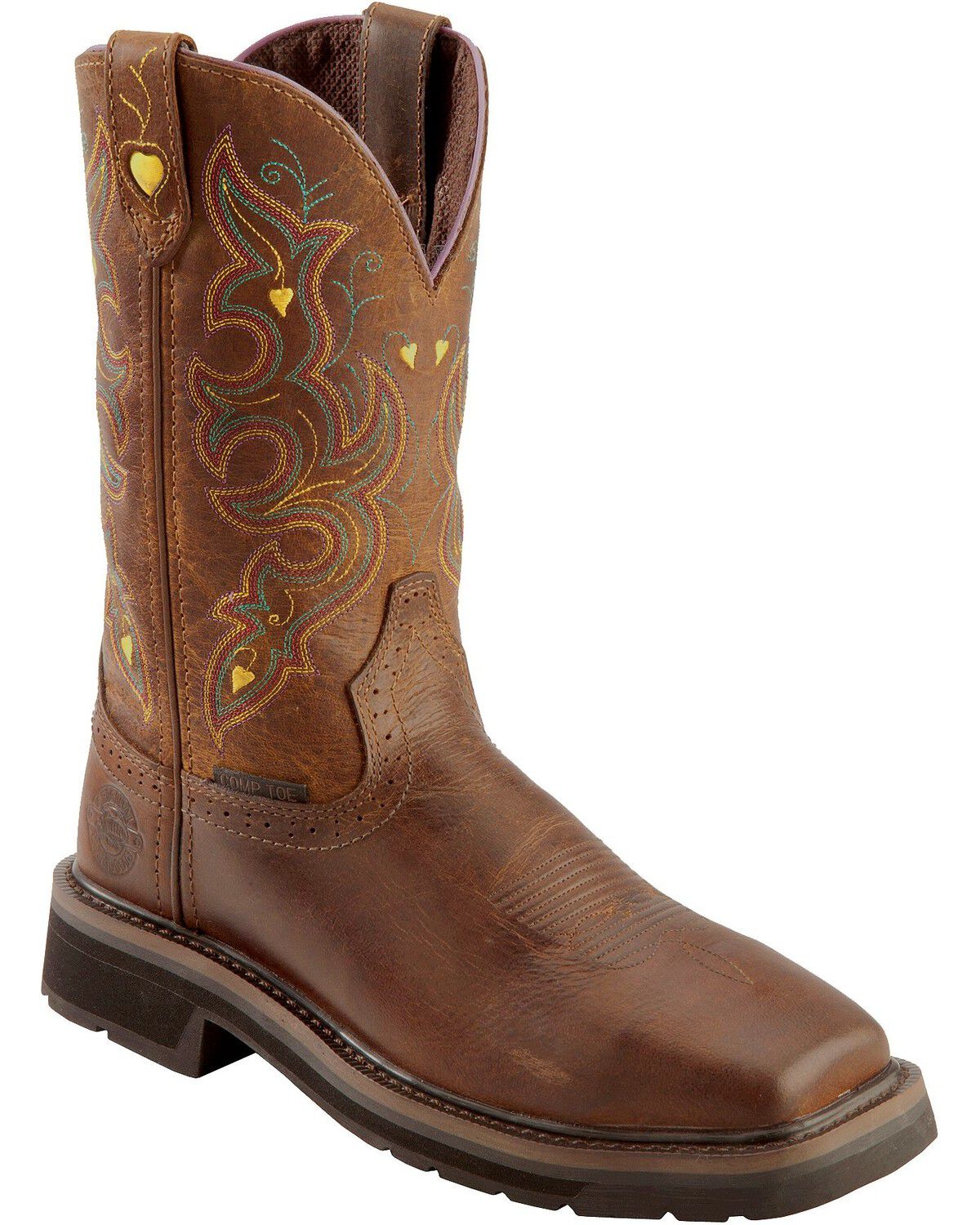 Women's Justin Sunney Pull On EH Work Boots - Composite Toe
