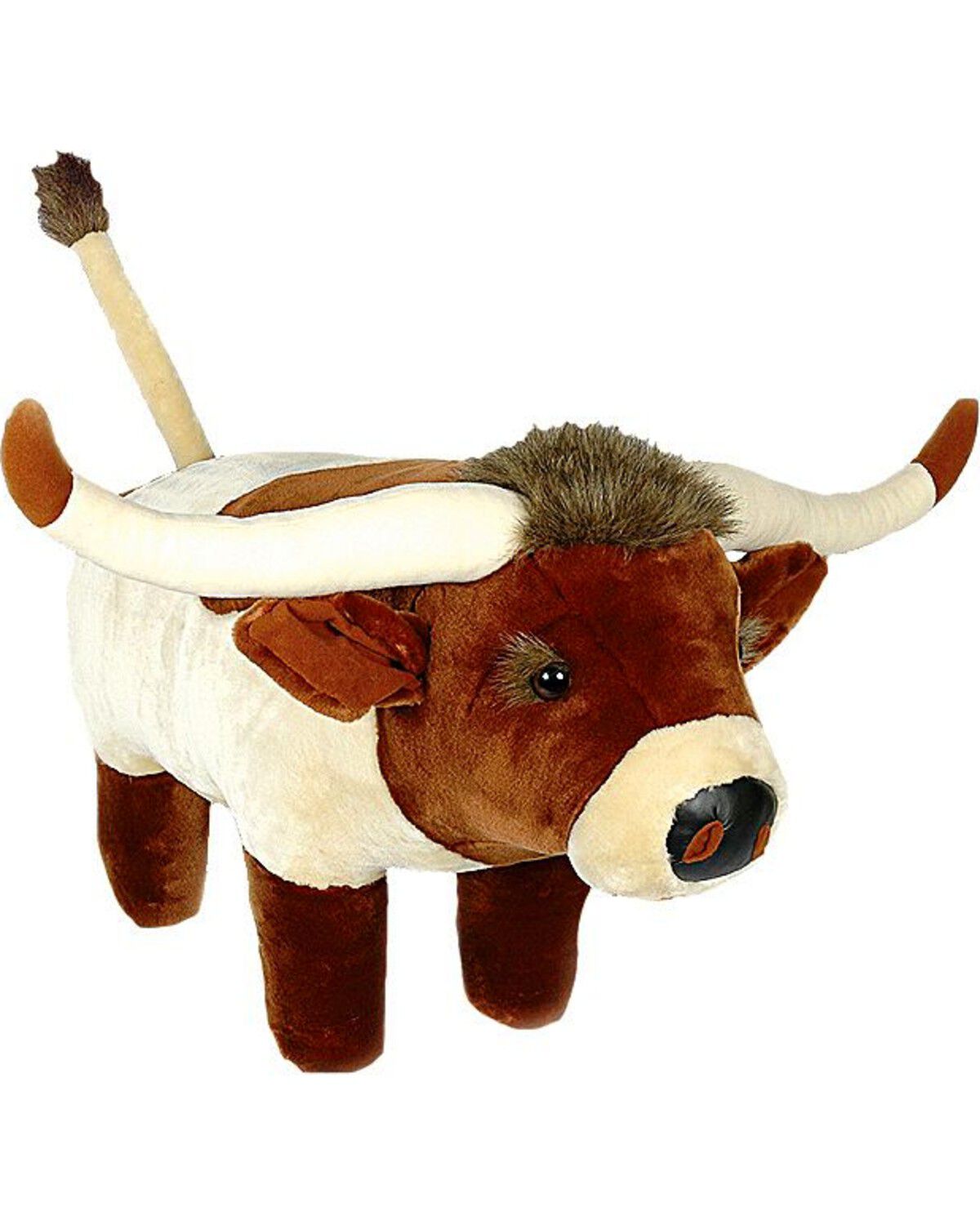 Longhorn Plush Footstool